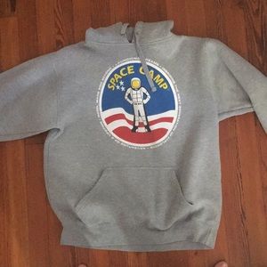 size L space camp hoodie